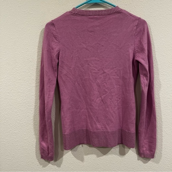 Jack: BB Dakota purple with sparkle accent button front cardigan size xsmall - Picture 8 of 8
